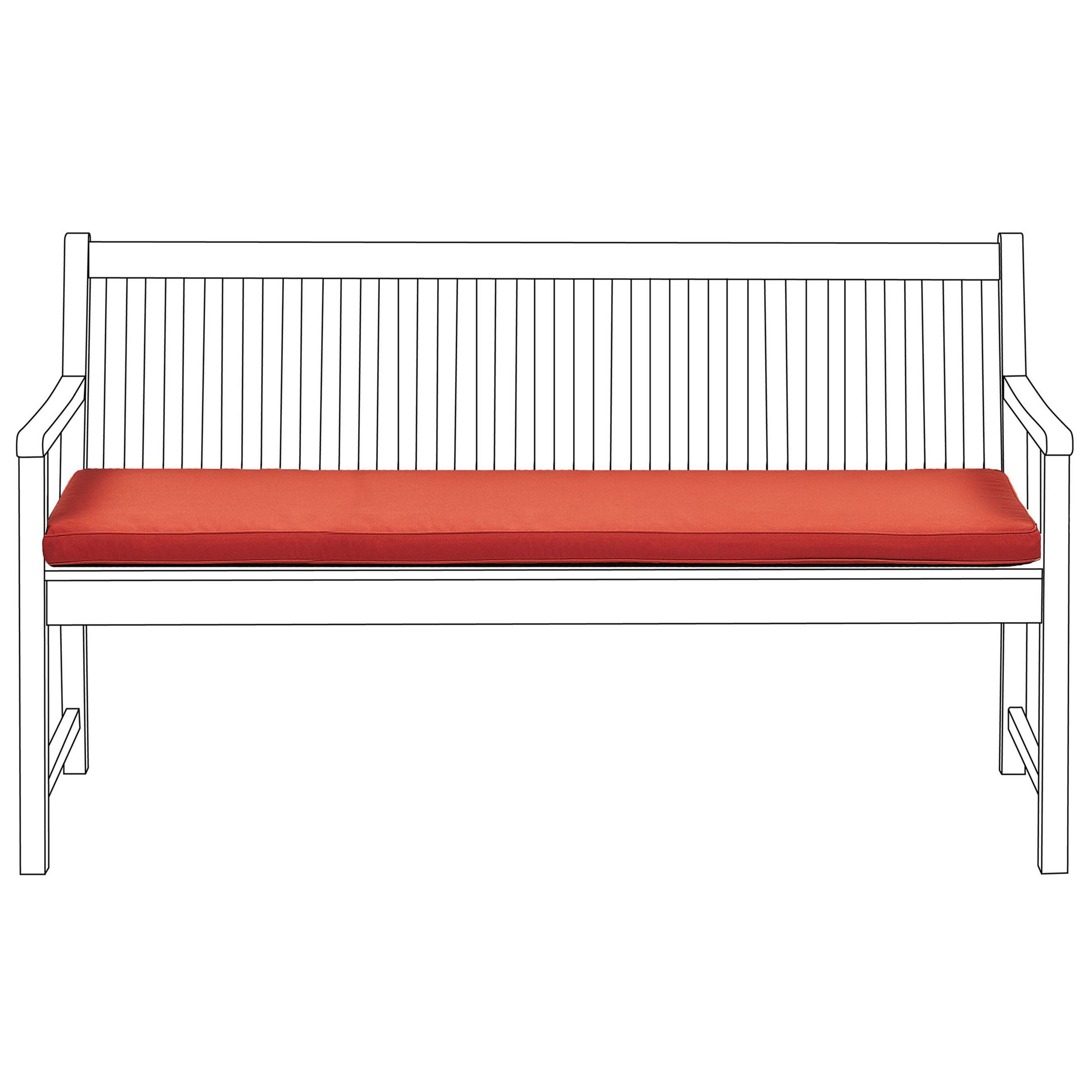 Pernă pentru bancă VIVARA 152 x 54 cm Roșu închis