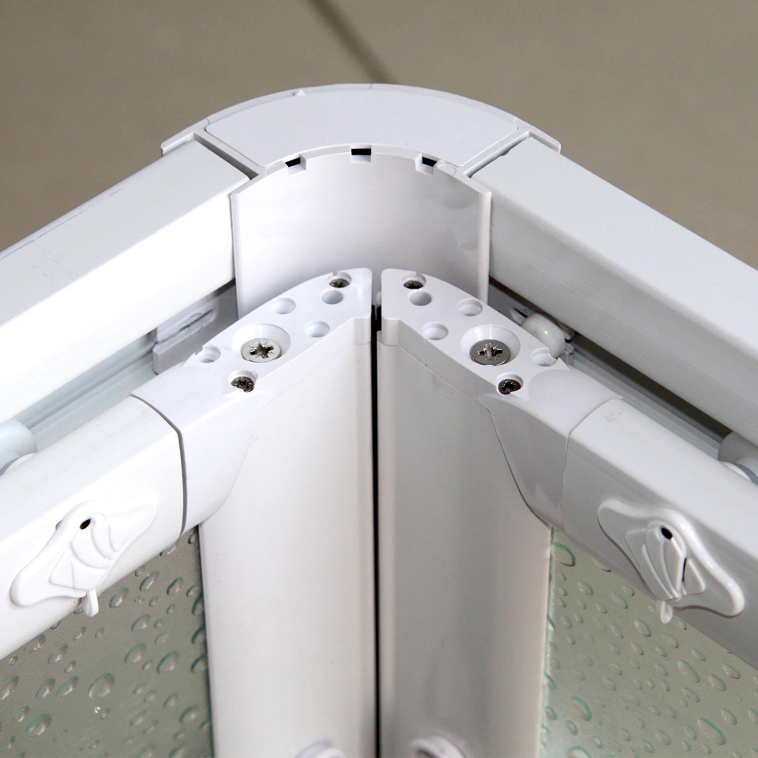 Cabine douche 80x80CM en acrylique mod. Venere avec ouverture centrale - 8