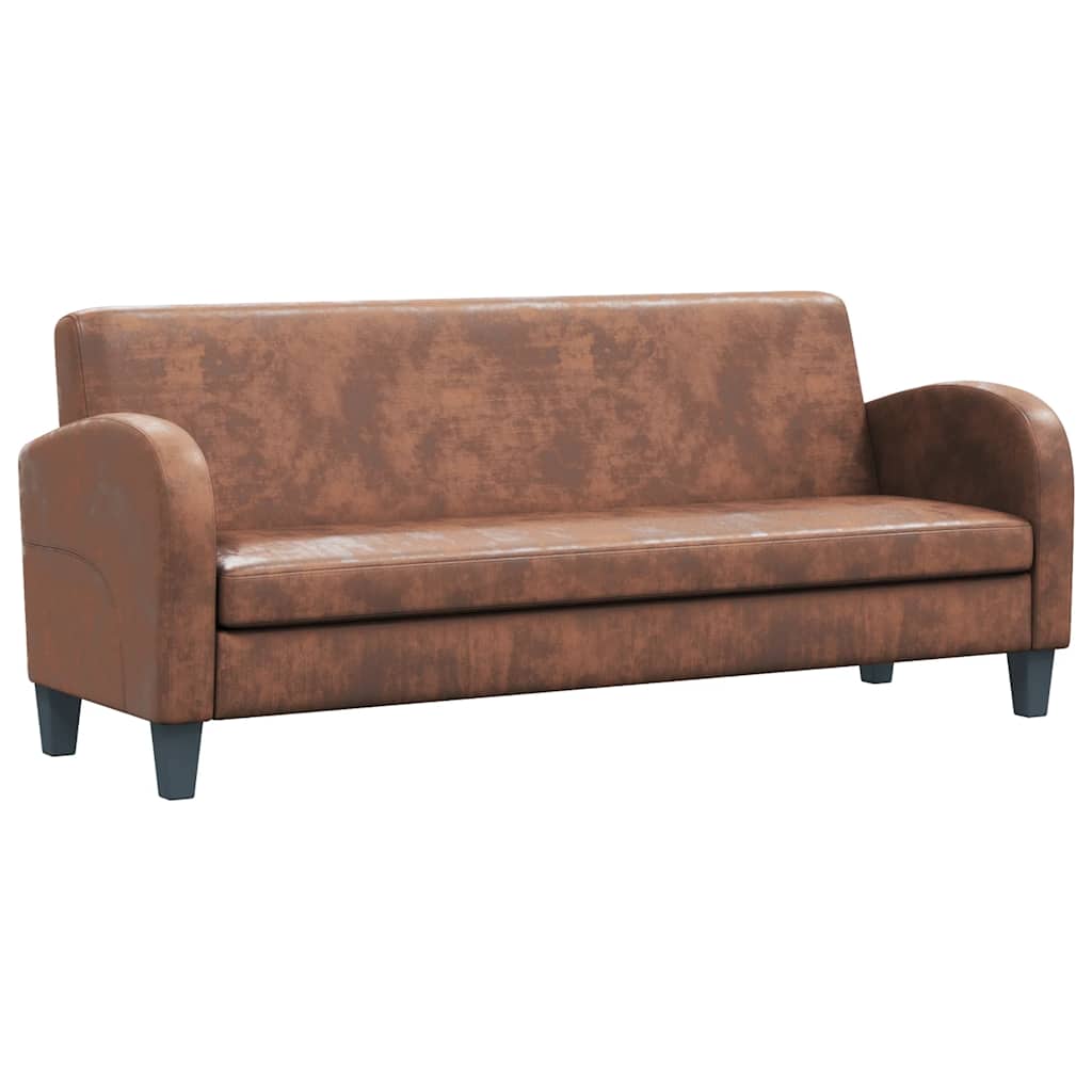 XHT Tissu en daim synthétique doux marron 30 x 135 cm