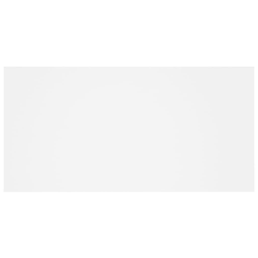 Testiera per Letto，Decorazione murale Bianca 160x1,5x80 cm in Legno Multistrato CFW57308 - 5