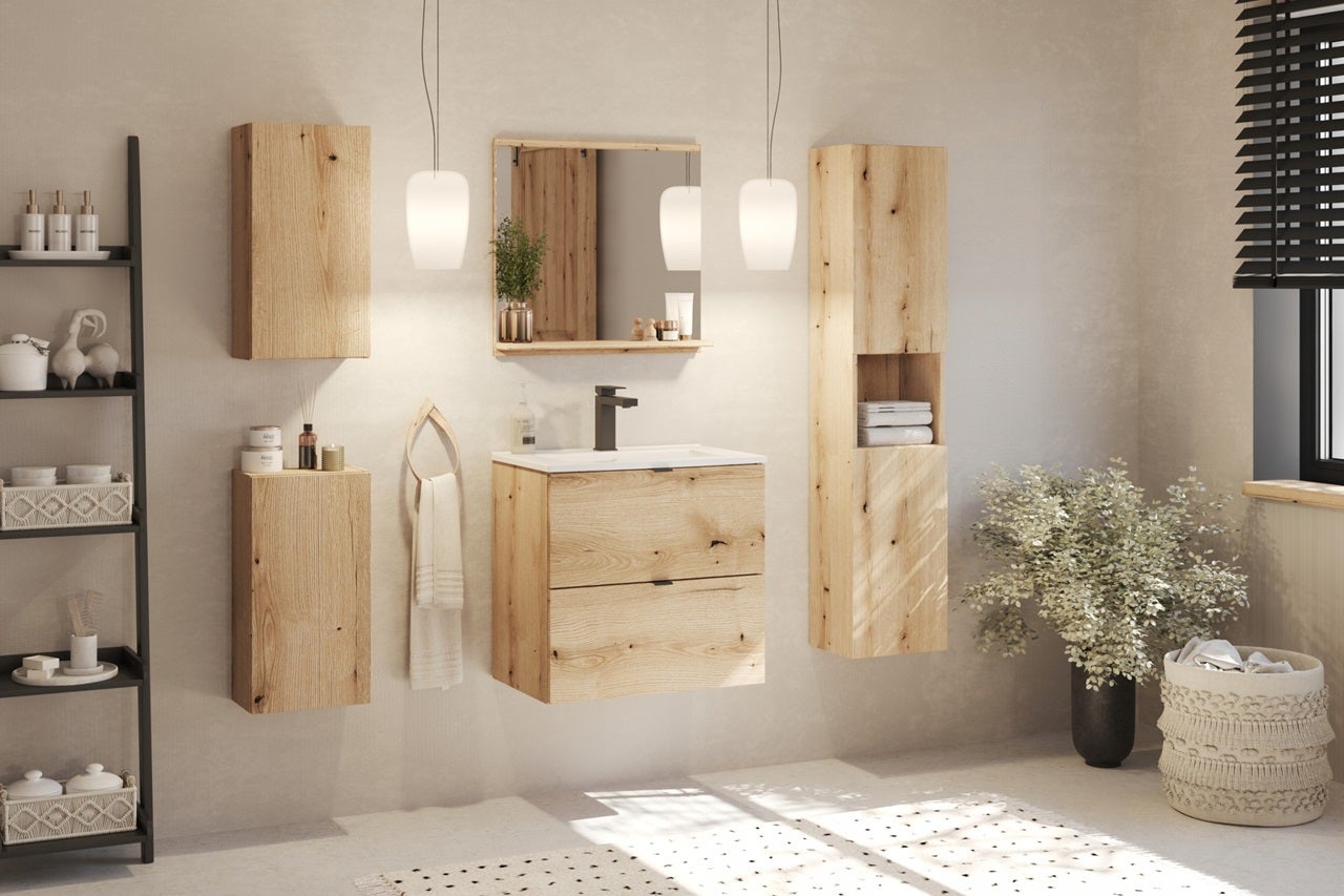 Szafka łazienkowa dolna NOVA OAK dąb 20 cm - 2