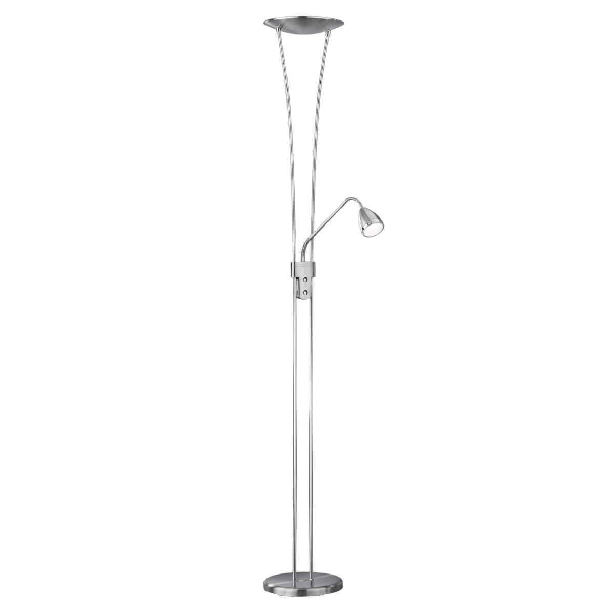 Lampa podłogowa stojąca Arizona srebrna LED 25W 3000K 2500lm wym: 180 x 25,5 x 25,5 cm metal Trio