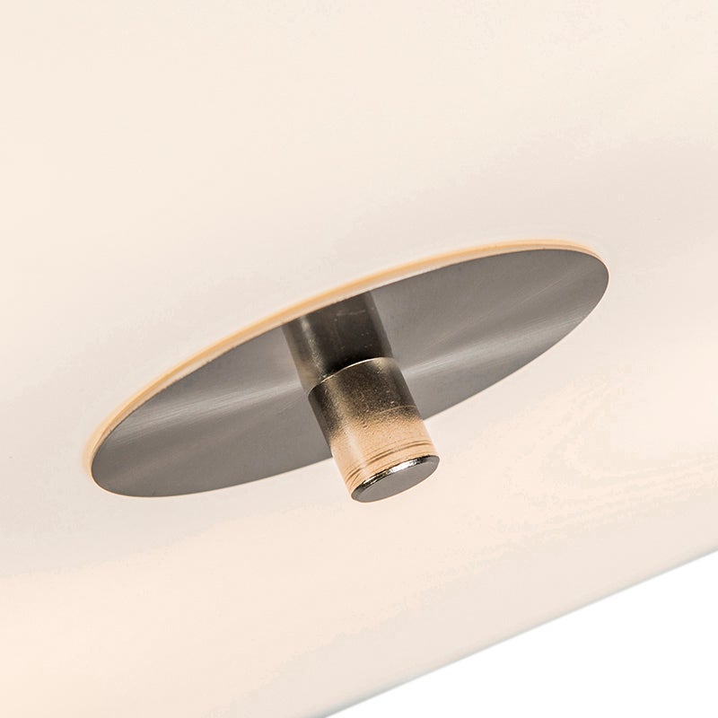 Plafoniera smart bianca 50 cm incl. 4 Wifi A60 - Drum Jute - 4