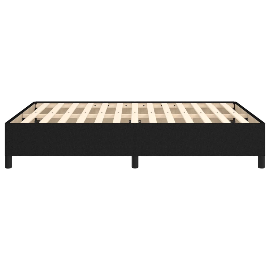 Estrutura de cama sem colchão 140x190 cm tecido preto vidaXL - 6