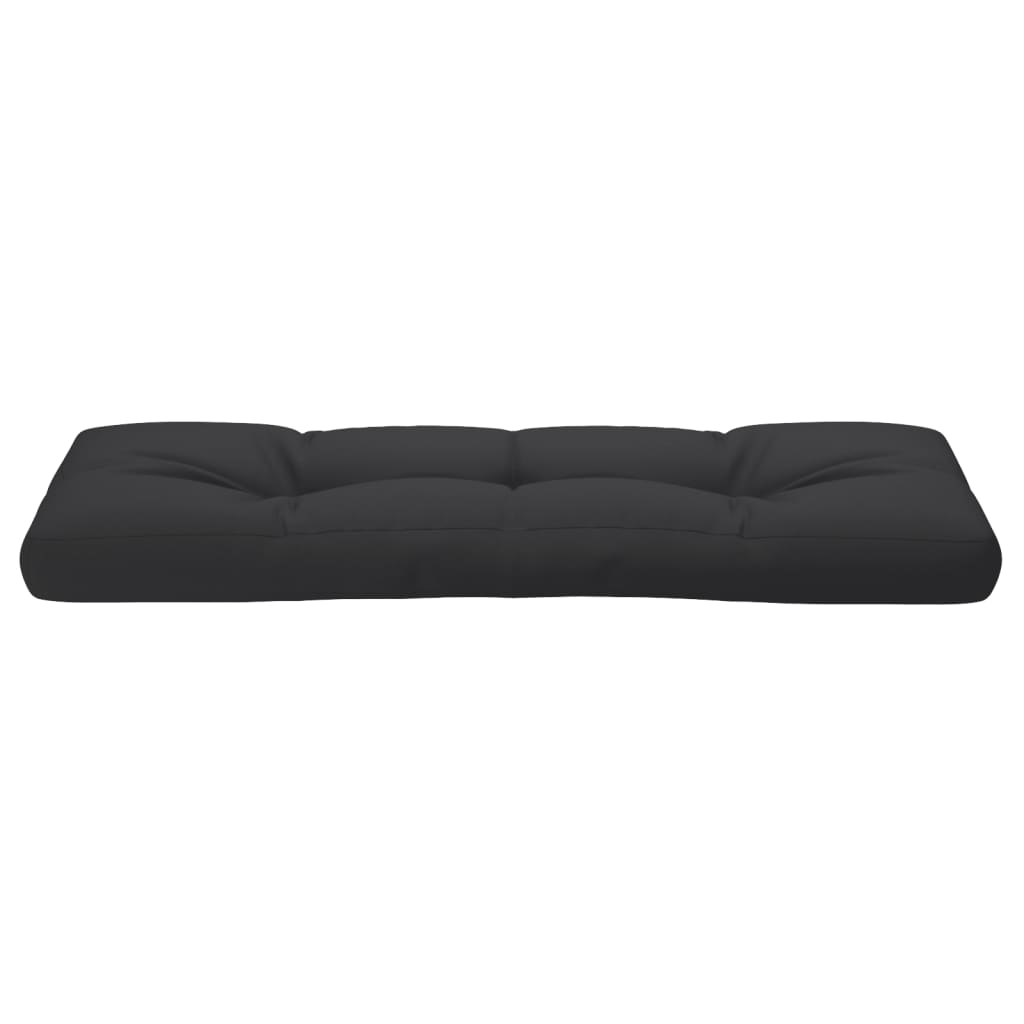 Coussin de palette noir 120x40x12 cm tissu vidaXL - 5