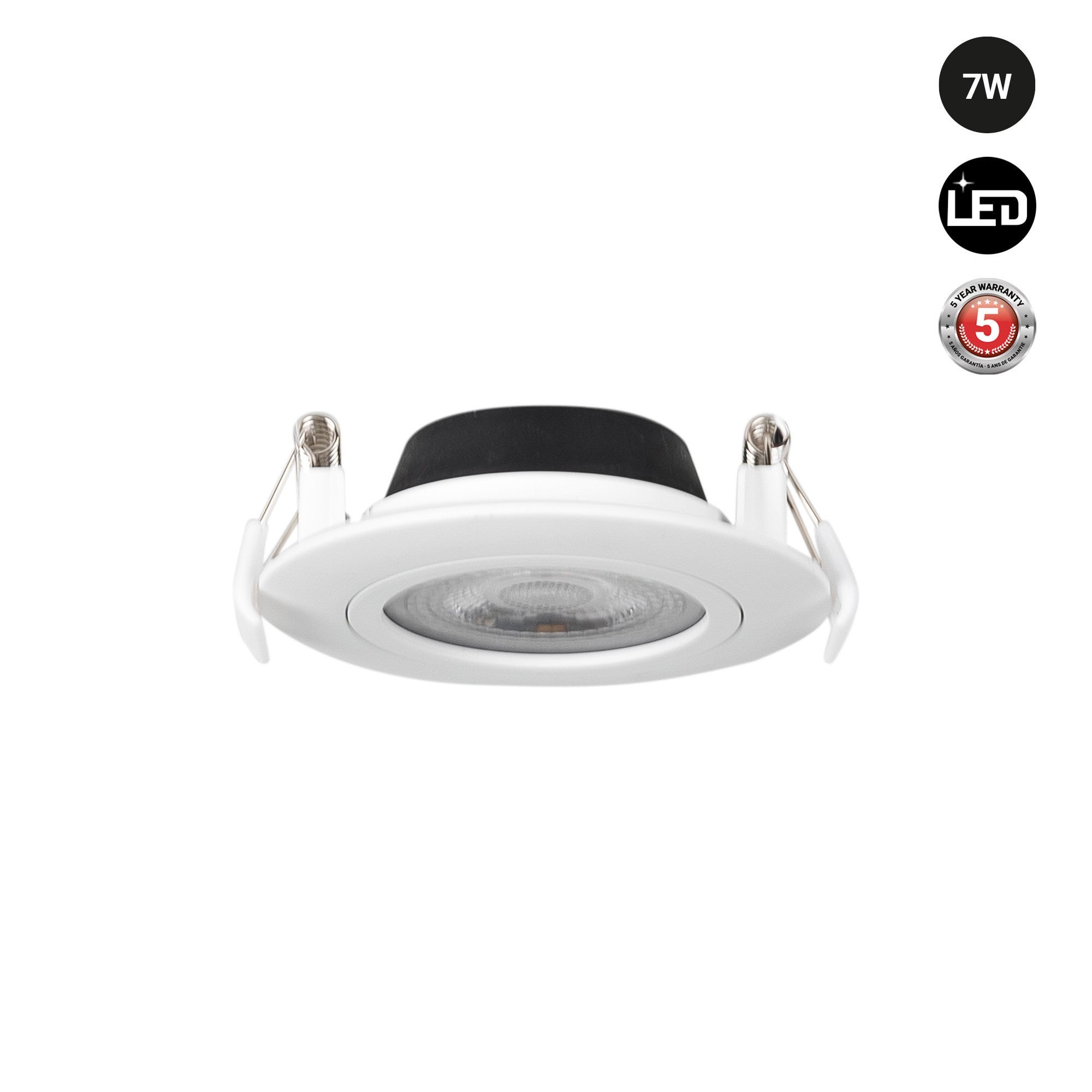 Spot LED encastrable extérieur - 7W - CCT - 630lm - Découpe Ø70mm - IP54 - 6