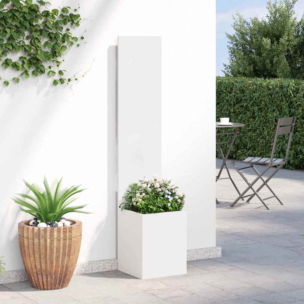 Écran de confidentialité de jardin Fretwork Blanc 32 x 150 cm vidaXL - 5