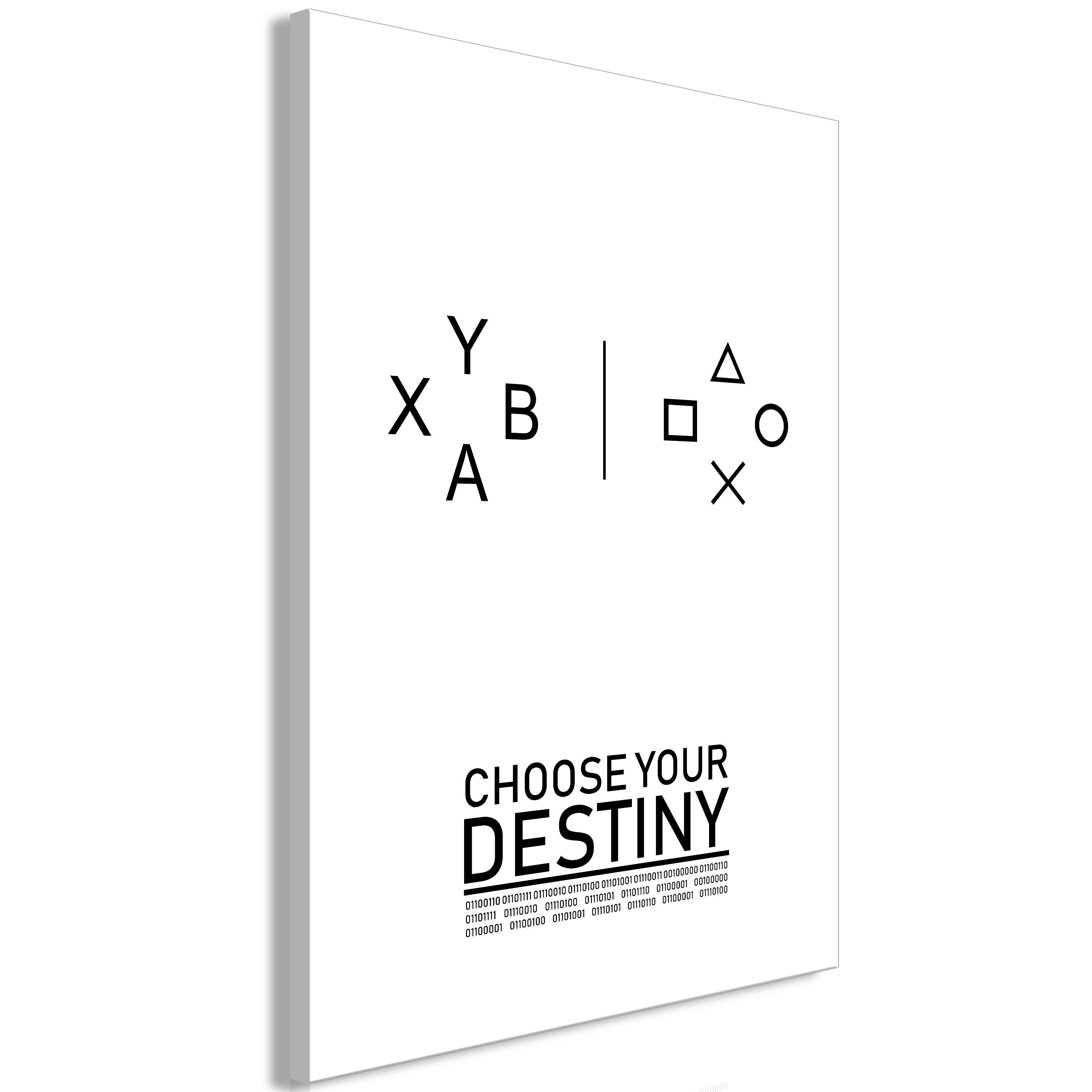 Tableau Choose Your Destiny 1 Part Vertical 80x120 Leroy Merlin Tableau choose your destiny 1 part vertical 80x120 leroy merlin