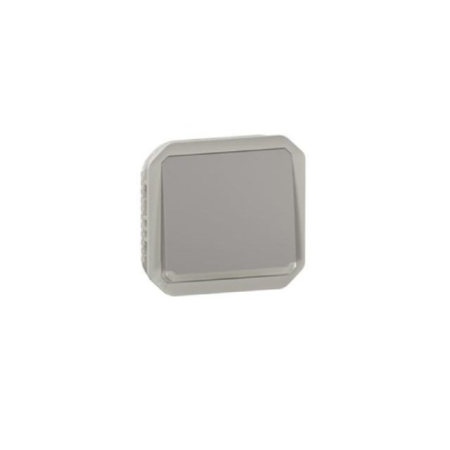 Bouton Poussoir Lumineux Modulaire LEGRAND Plexo 069542L - Gris - PVC