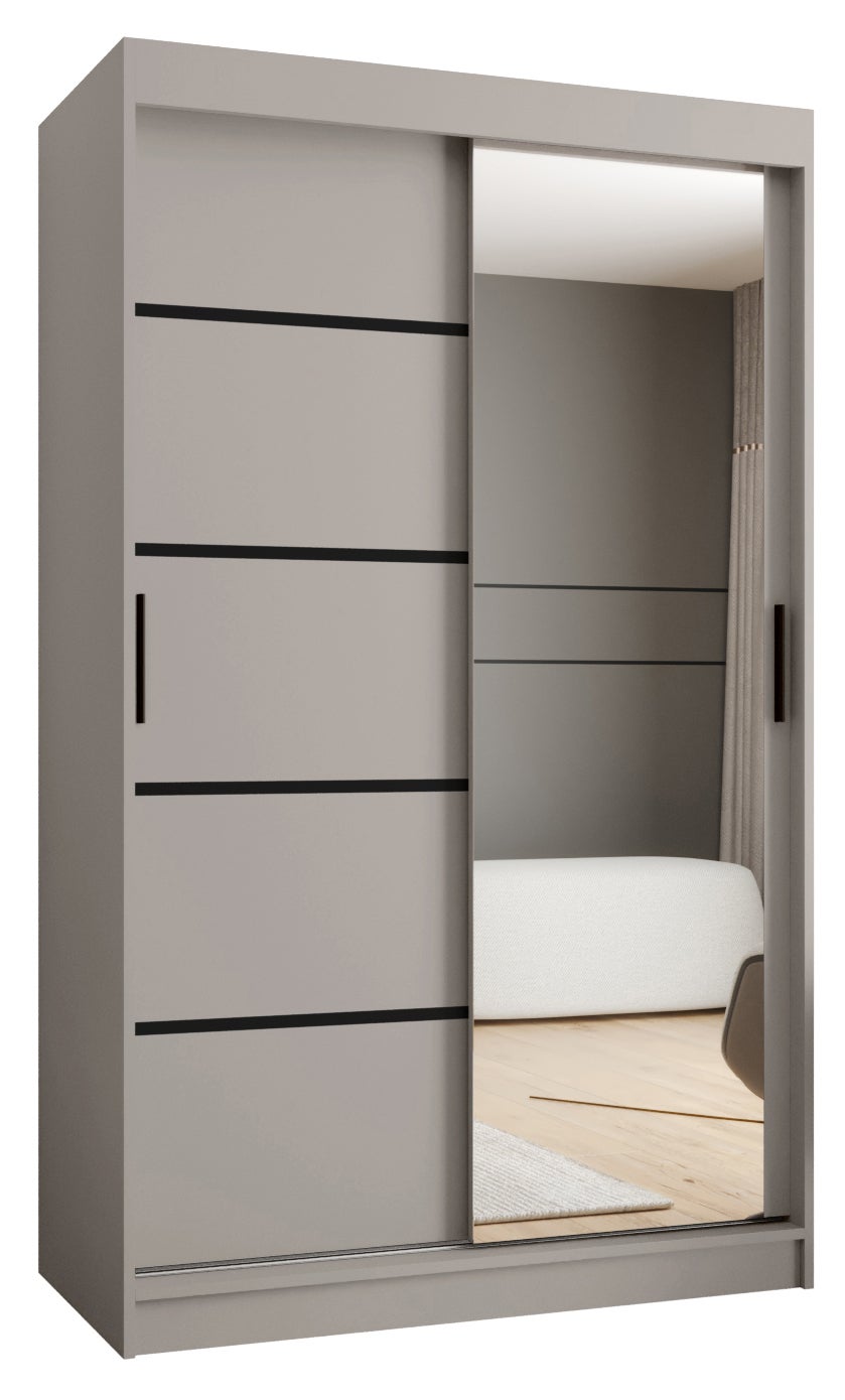 Szafa przesuwna garderoba RUBINO V2 120 x 62 x 200 cm Kaszmir
