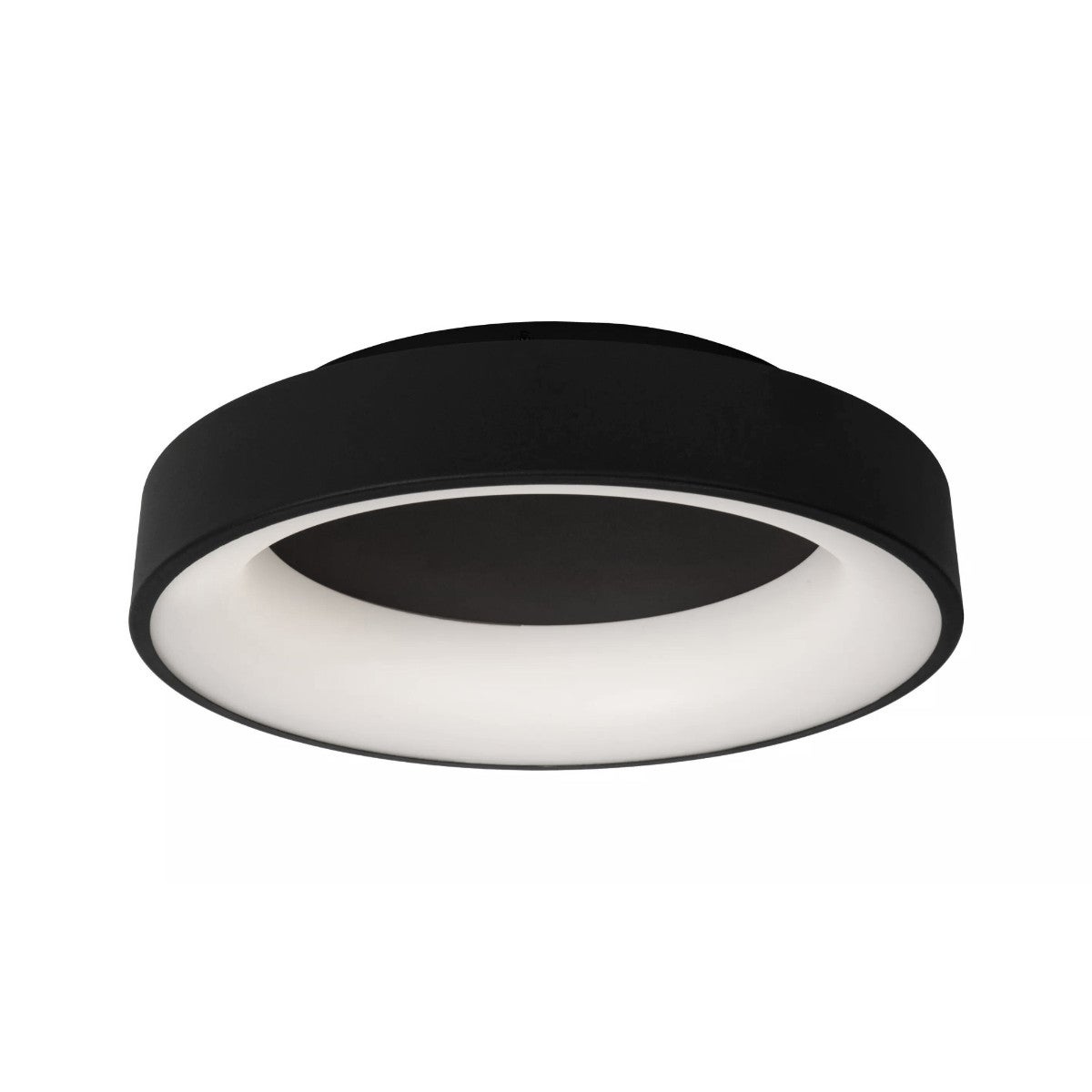 Plafon okrągły LED MIRAGE 33W 2700K 1400lm metal czarno-biały wym:11,5x45x45cm IP20 Lucide