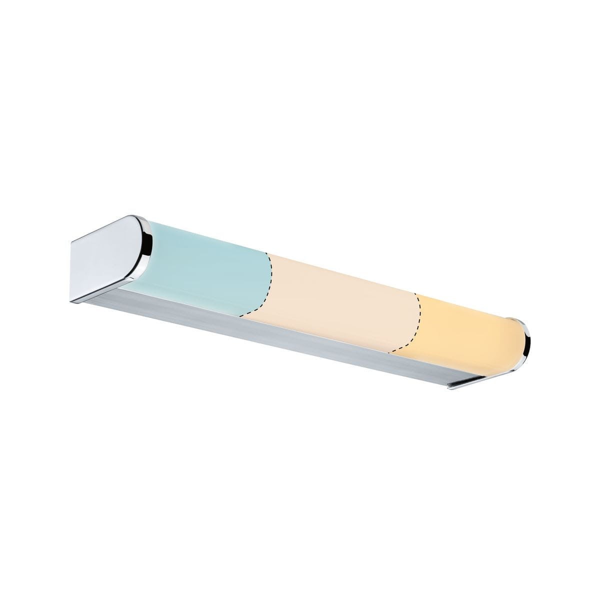 Kinkiet ścienny LED ARNEB chromowany biały 6,5W zmienna (ciepła / zimna / neutralna) 700lm aluminium wym:4x32,8x7,8cm IP44 Paulmann