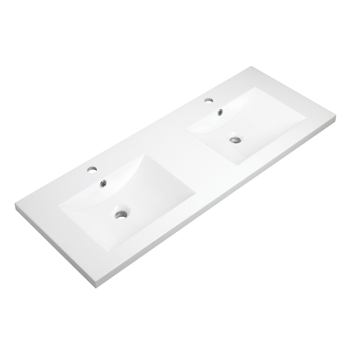 Ensemble Meuble prémonté 120 bois-Vasque résine - 7