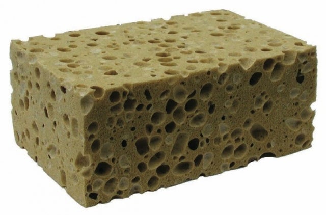 Eponge végétale pour gros travaux 140 x 90 x 60 mm