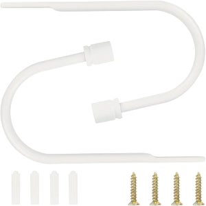 Hitopin 2 Pezzi Gancio a Forma di U per Tenda, Fermatende Moderni Gancio, Ganci a U Fermatenda, Ganci per Tende a U Fermatenda, per Decorare la Casa, Camera da Letto, Tendaggi Alla