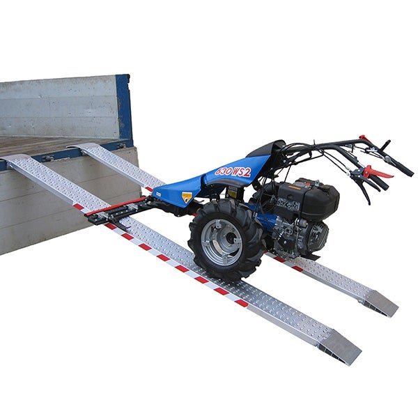 Longueur de rampe 4.00m - Hauteur à franchir de 1200mm - charge max par paire 357kg pour empattement 1000mm - Vendue à l'unité - M040B2/40US
