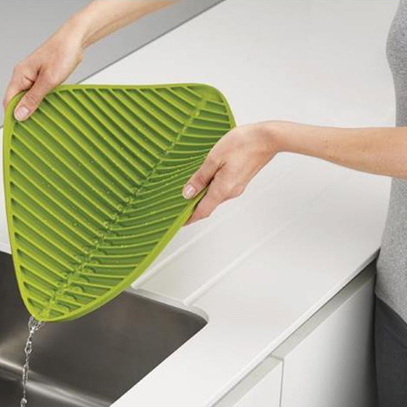 30*31,5 cm składana silikonowa mata ociekowa, miękka gumowa powierzchnia, mała