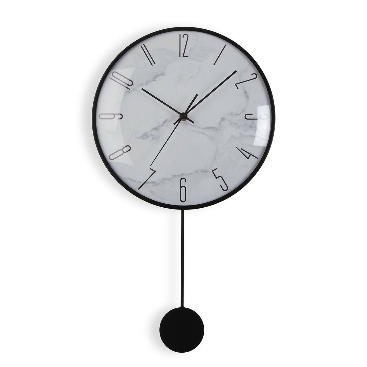 Reloj de pared versa péndulo metal cristal madera mdf 4,5 x 56 x 29 cm