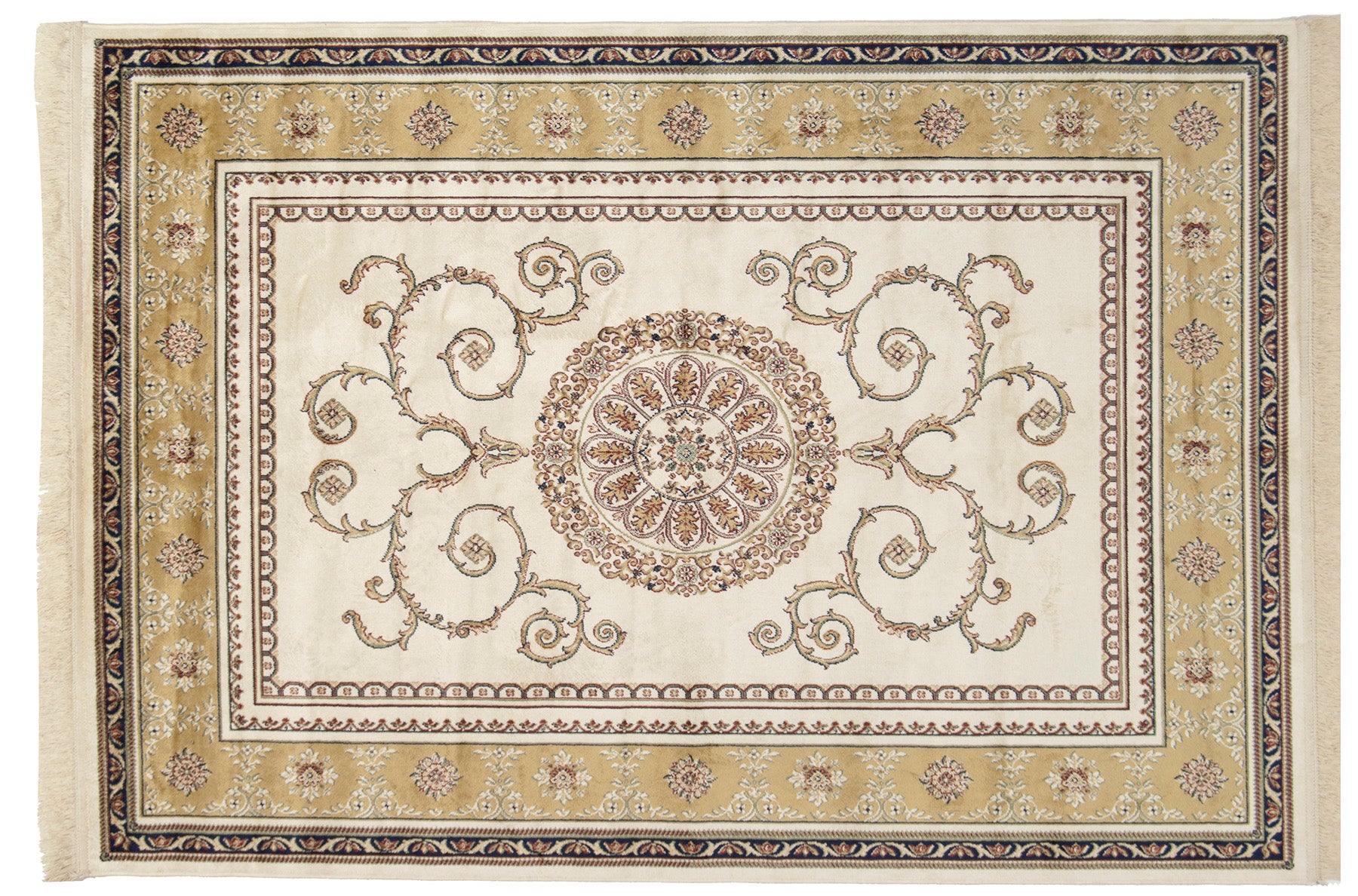 GalleriaFarah1970 - 170x120 cm Nowy nowoczesny dywan Hereche z ramą Mecca