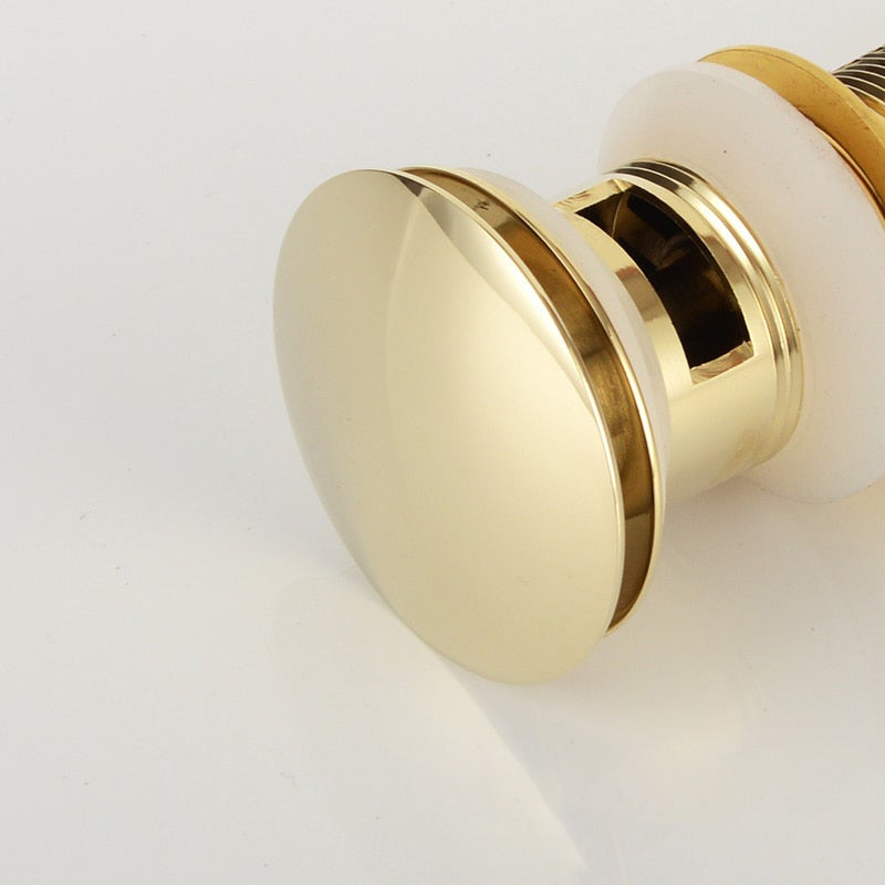 Desagüe clic-clac oro- con rebosadero