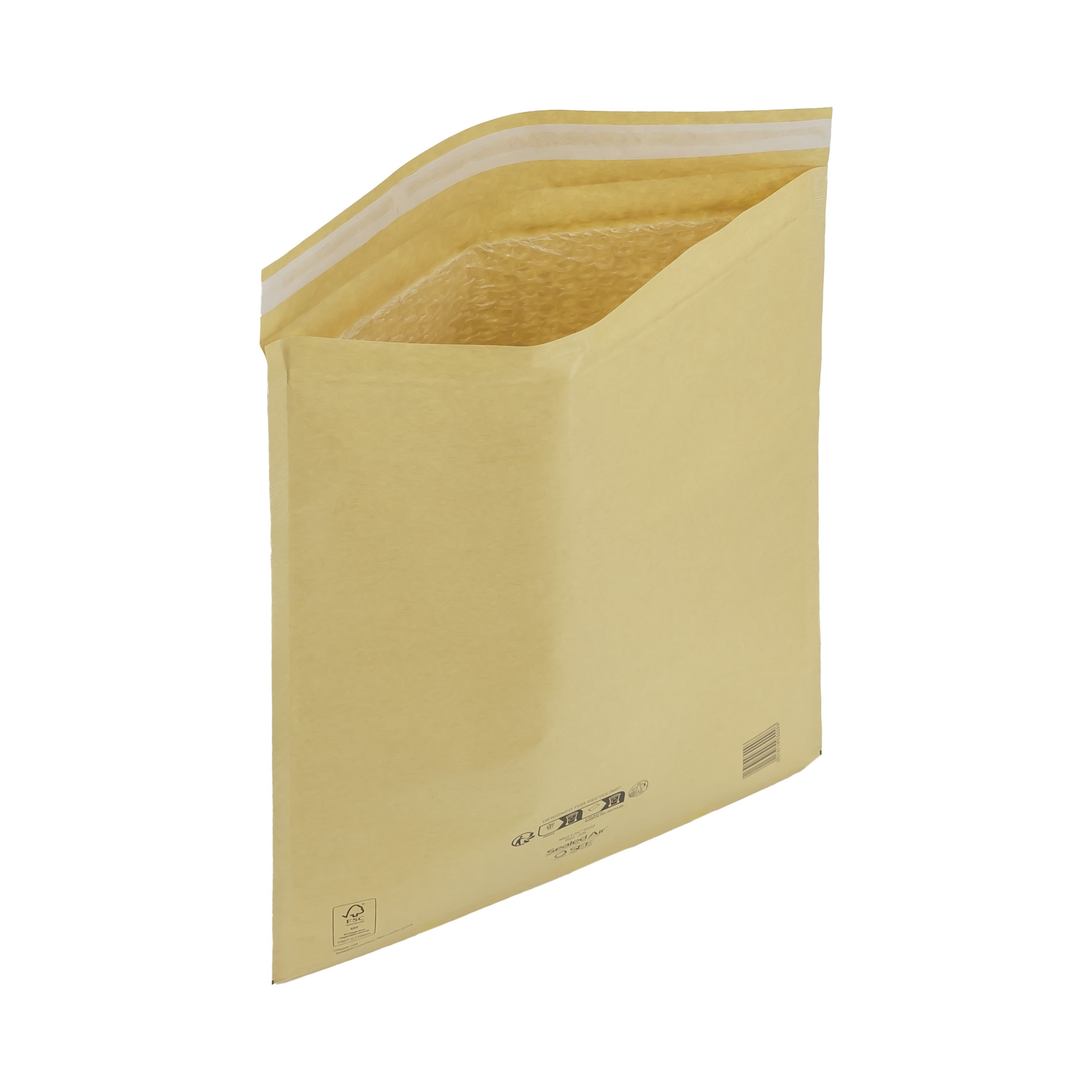 Mail Lite Bubble Lined Size D/1 180x260mm Gold Postal Bags Pack Of 10