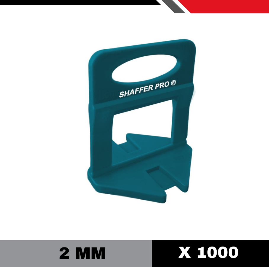 Selbstnivellierende Fliesenkreuze SHAFFER PRO – 1000 Stück, 1,5 Mm, Für Böden & Wände, Inkl. Keile