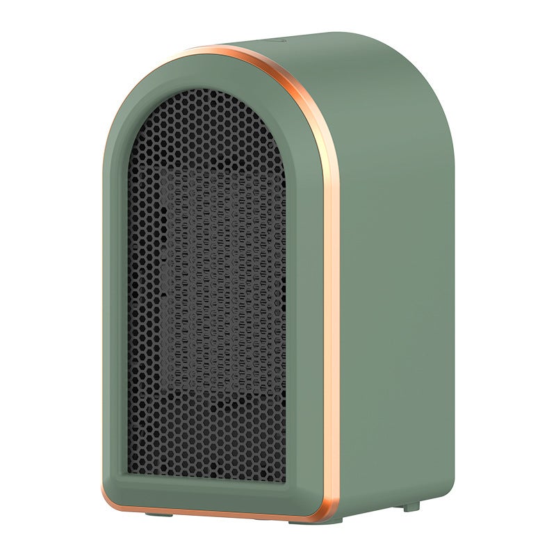 Grzejnik elektryczny z wentylatorem – przenośny grzejnik elektryczny 1200 W – ceramiczny grzejnik PTC – do domu i biura – zielony