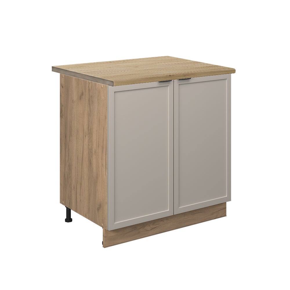 Vicco Szafki kuchenne Fame-Line, GreyBeige, 80 cm z półką, BP Dąb