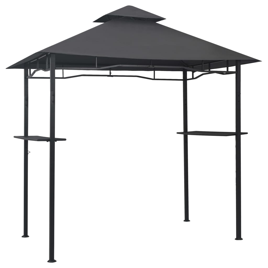 Tonnelle de jardin de barbecue 240x150x255 cm Anthracite Acier CFW400050 - 2