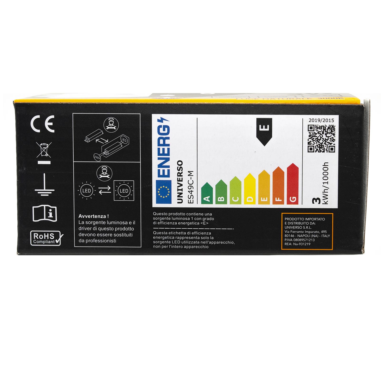 Faretto segnapassi IP65 LED 3W incasso scatola 503 scale giardino viale gradini 230V COLORE NERO LUCE LED CCT DA 3000K a 6000K - 10