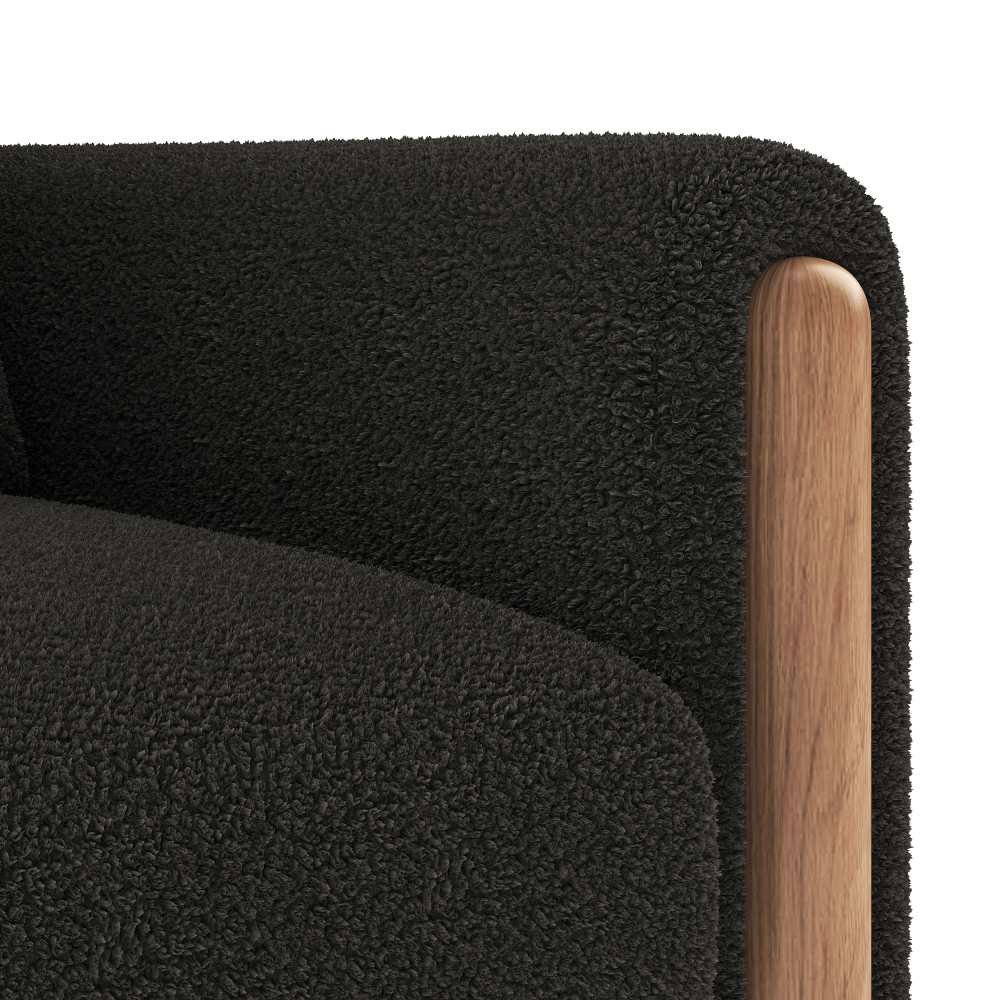 Fauteuil Moderne en Velours Teddy avec Coussins Épais, Confort Optimal et Structure Solide – Système de Protection Anti-rayures et Design Élégant - 8