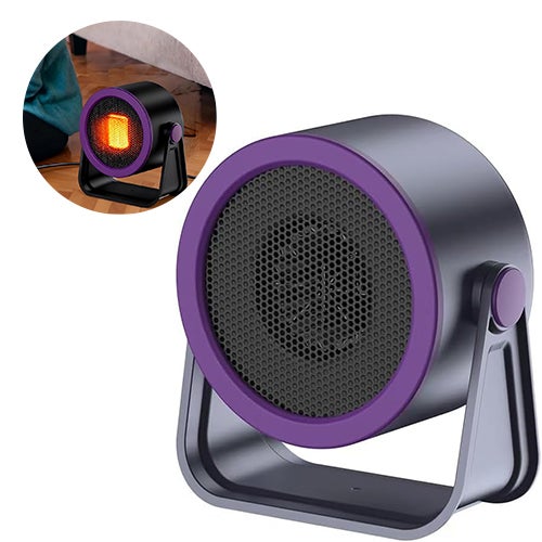 Przenośny grzejnik z wentylatorem, szybko nagrzewający się grzejnik biurowy z zabezpieczeniem przed przegrzaniem, cichy mini grzejnik do biura (tak