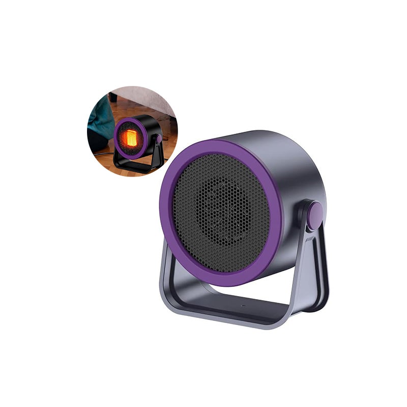 Przenośny grzejnik z wentylatorem, szybko nagrzewający się grzejnik biurowy z zabezpieczeniem przed przegrzaniem, cichy mini grzejnik do biura (tak
