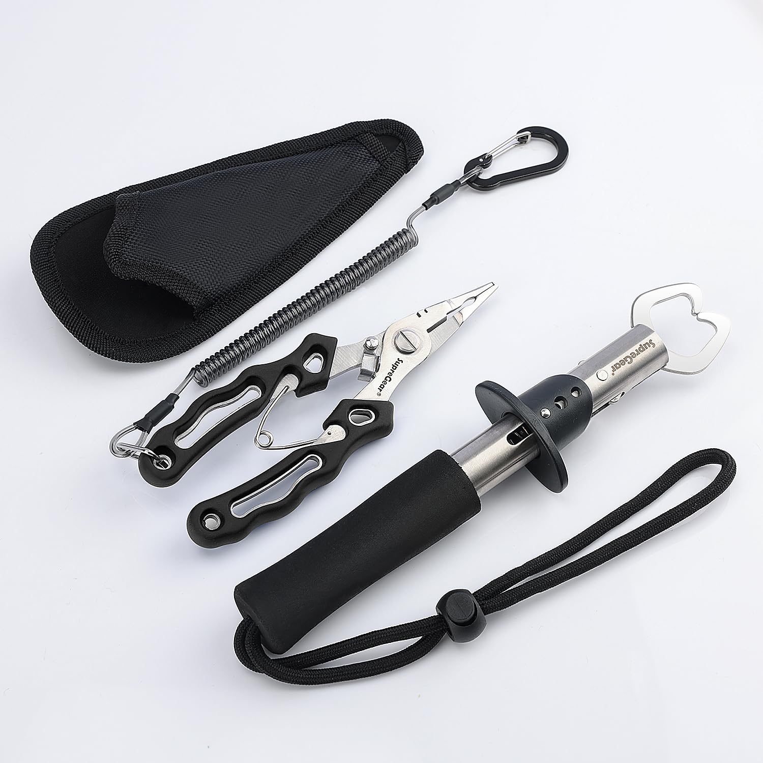 Cisailles De Pêche Beyond Braid Avec Trous Pour Doigts XL - Acier Inoxydable, Couleur Noire, Neuves
