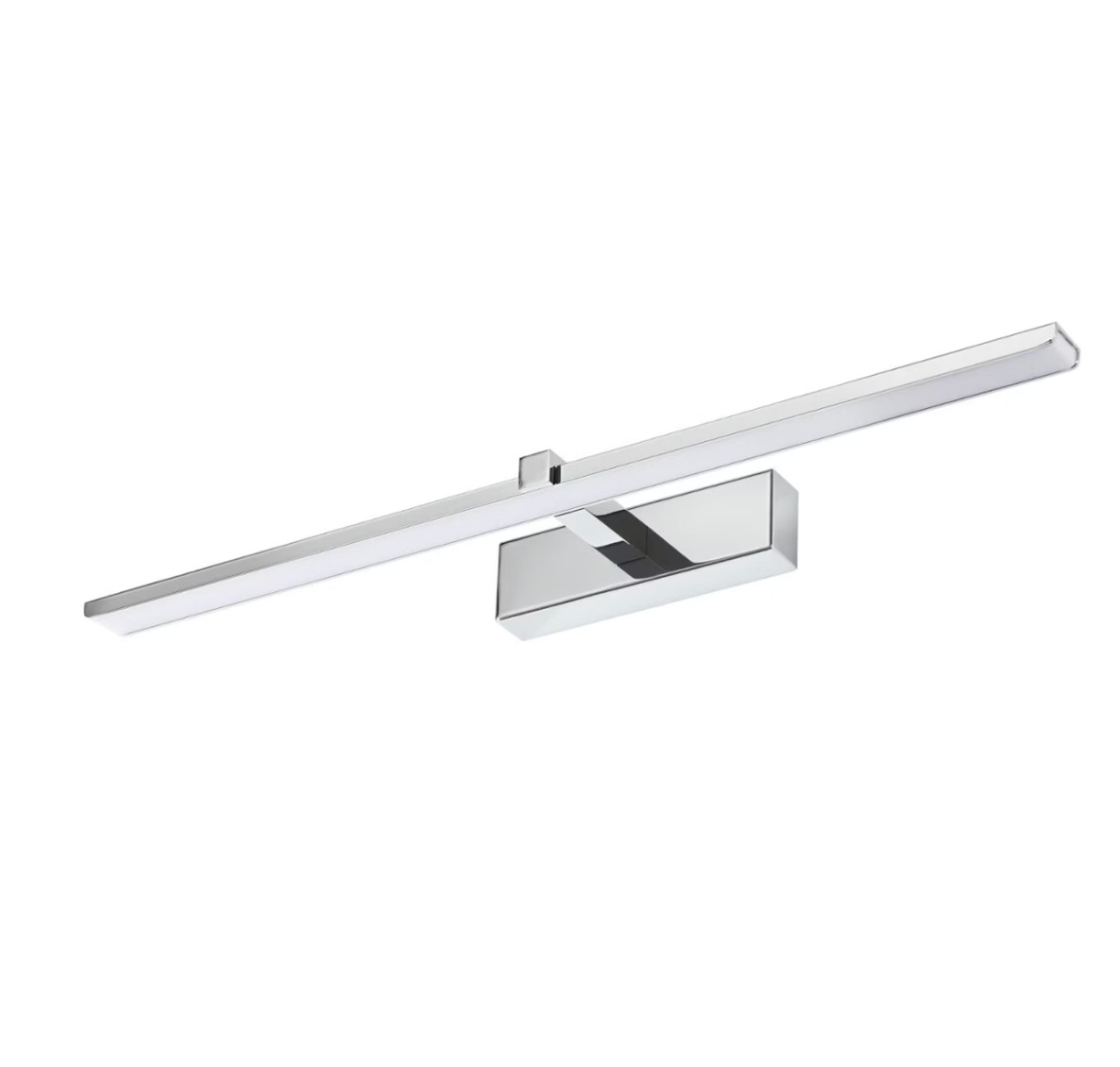 Kinkiet nad lustro Venus LED 12W Neutralna biel 840lm chromowany biały wym: 5x60x13 cm IP44 IdeaLED