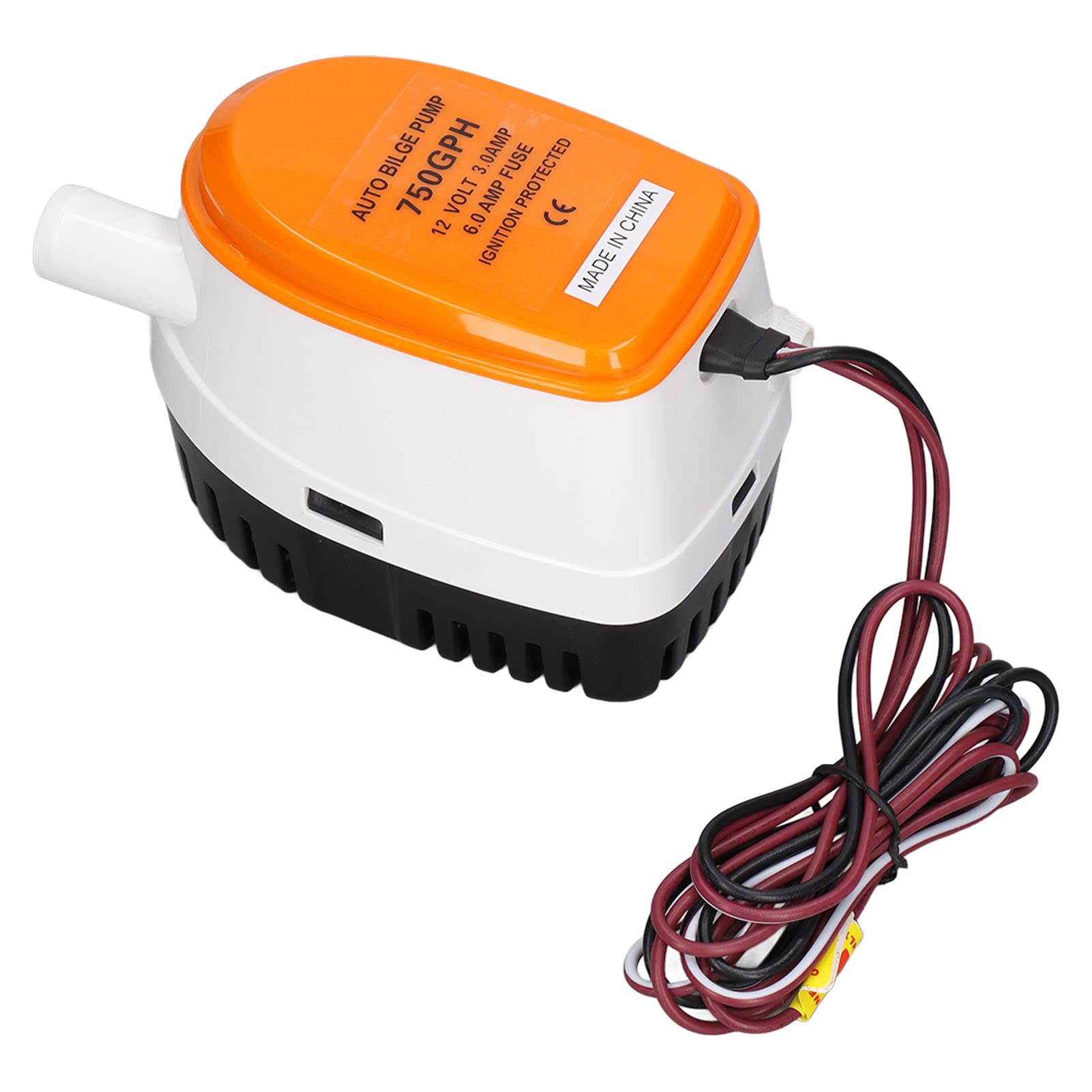 Bomba Sumergible Eléctrica Automática de Achique de Agua Mini 750GPH 12V con Interruptor de Flotador Trabajo Eficiente para Drenaje de Emcion - 7