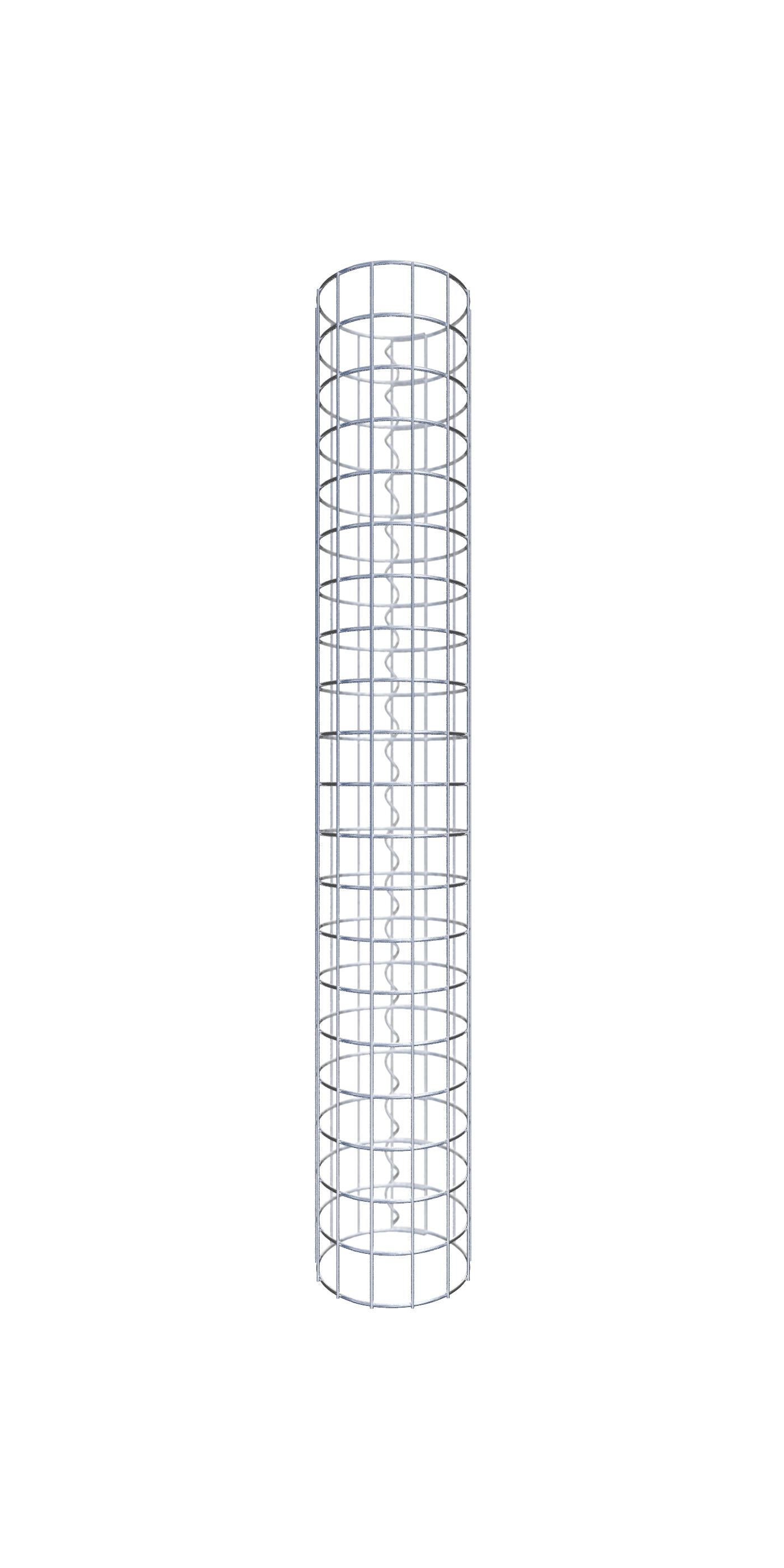 Kolumna gabionowa średnica 22 cm MW 5 x 5 cm okrągła - wysokość: 100 cm