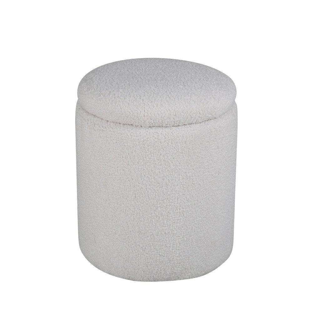 Limpen puf Ø32cm z przechowywania biały.