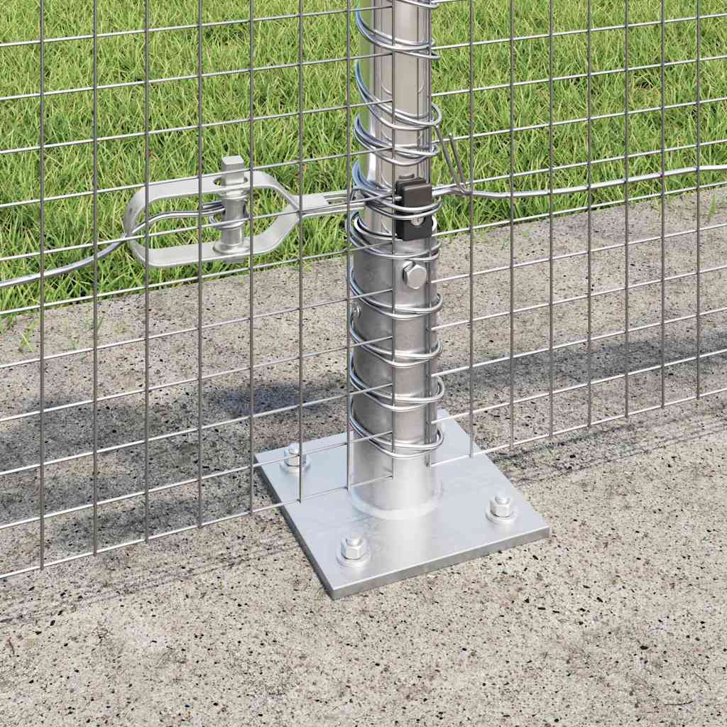 Clôture en fil soudé avec base en béton, pour le jardin, 100 × 0,6 m ...