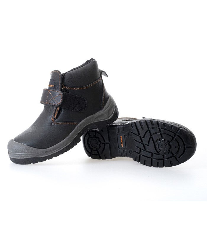 Botas para soldadura con velcro y cordones inferiores Amio SAFETOP