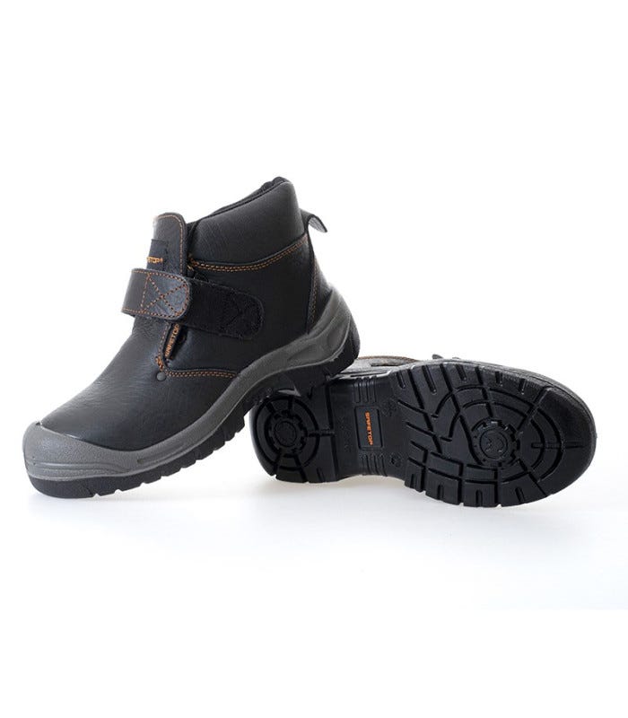 Botas para soldadura con velcro y cordones inferiores Amio SAFETOP