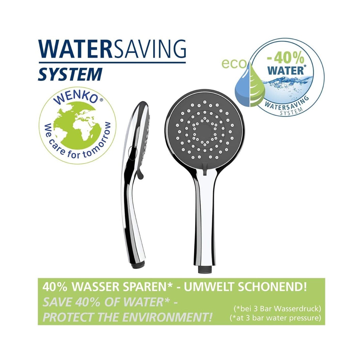 Pomme De Douche Watersaving Gris - 6