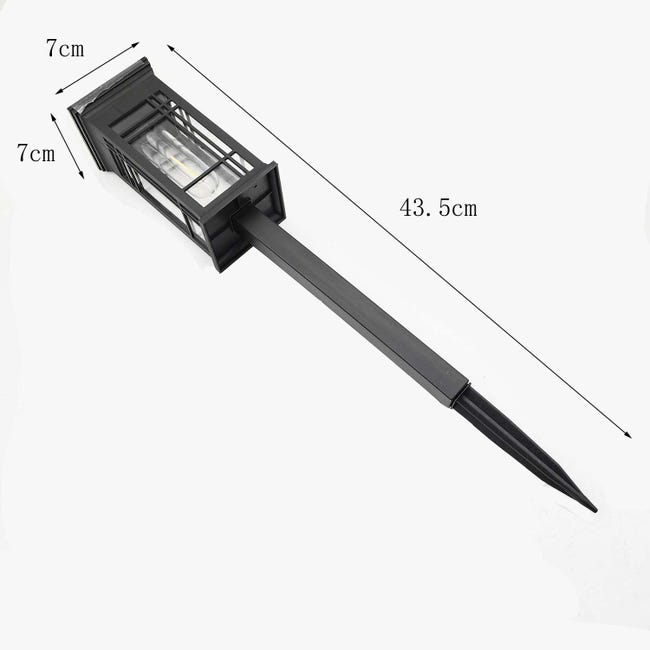 Set di lampade solari da esterno per giardino, 12 LED in acciaio inossidabile, impermeabili, per vialetto del prato (luce calda) | Leroy Merlin Set di lampade solari da esterno per giardino, 12 LED in acciaio inossidabile, impermeabili, per vialetto del prato (luce calda) | Leroy Merlin