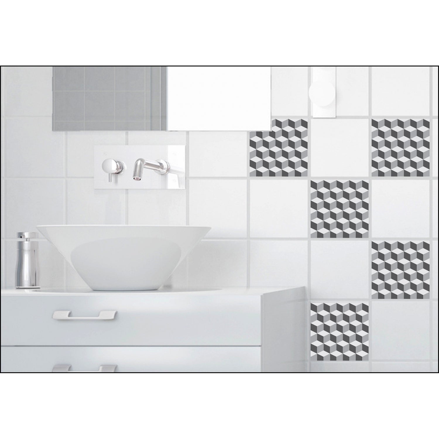 Adesivi Piastrelle Stile Marocchino 24 Pezzi - Decorazione Fai Da Te Per Cucina, Bagno E Casa - Foto 8