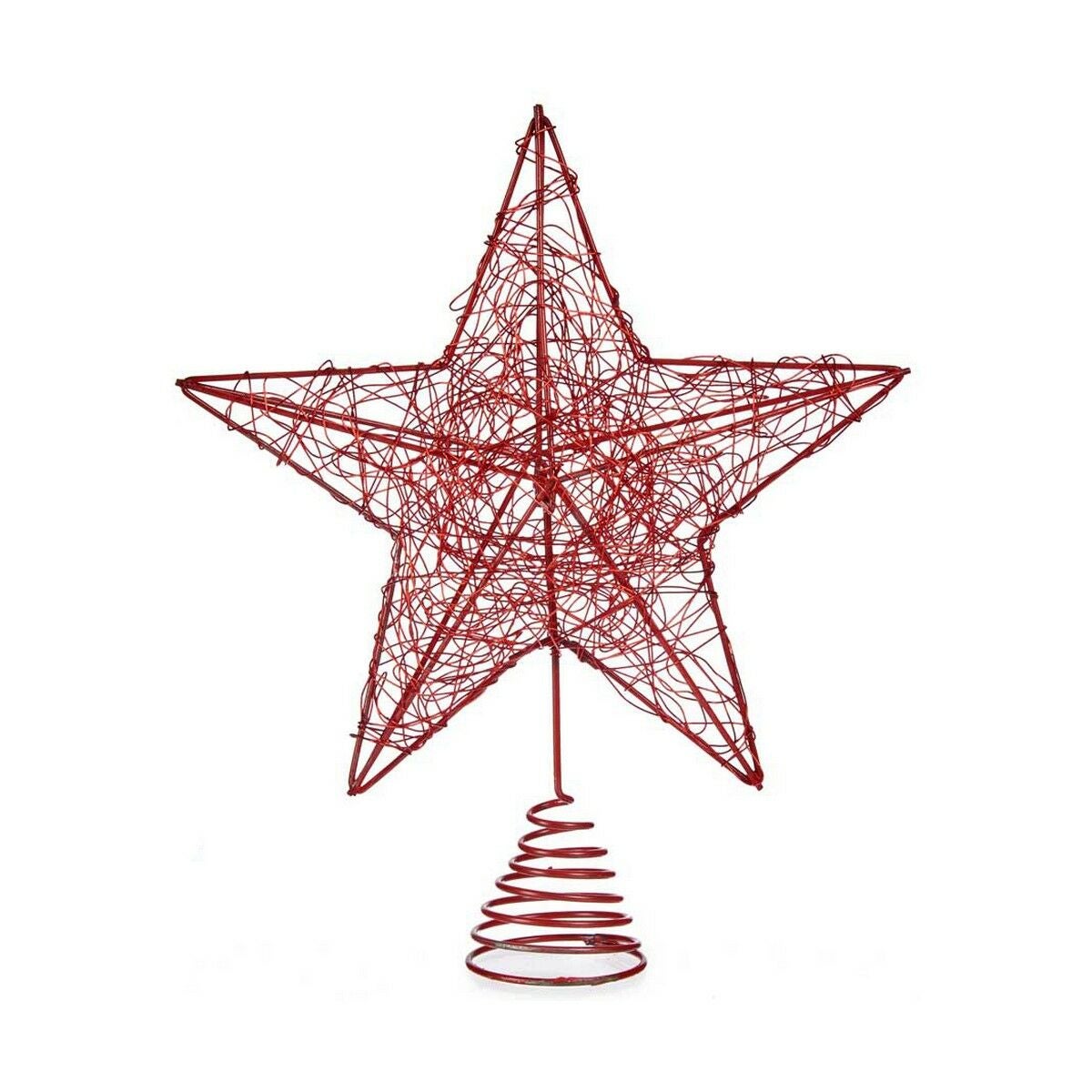 Étoile De Noël Rouge Brillante DÉRAYEE - Pour Sapin De Noël - Décoration Festive Et Éclatante