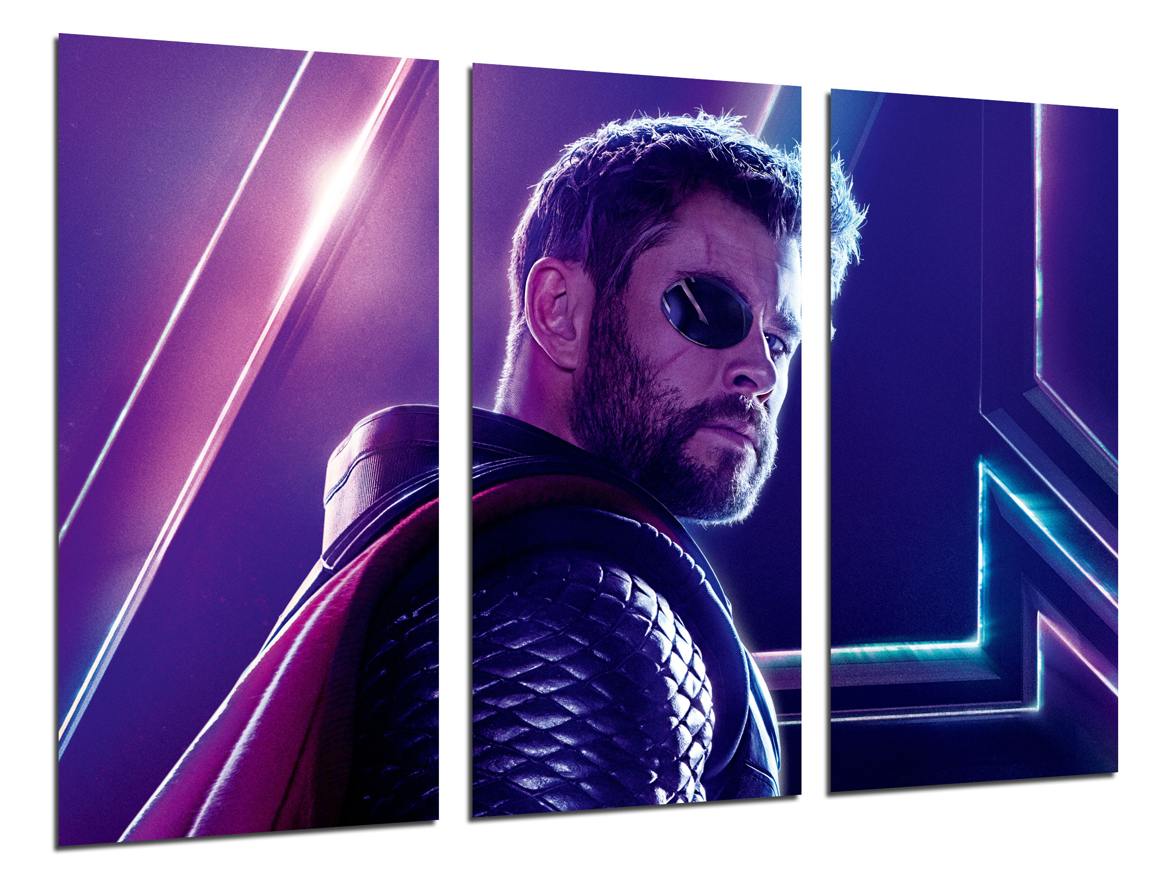 Set cuadros peliculas superheroes, thor, los vengadores la guerra infinita, thor, avengers infinity war, impresión digital sobre madera