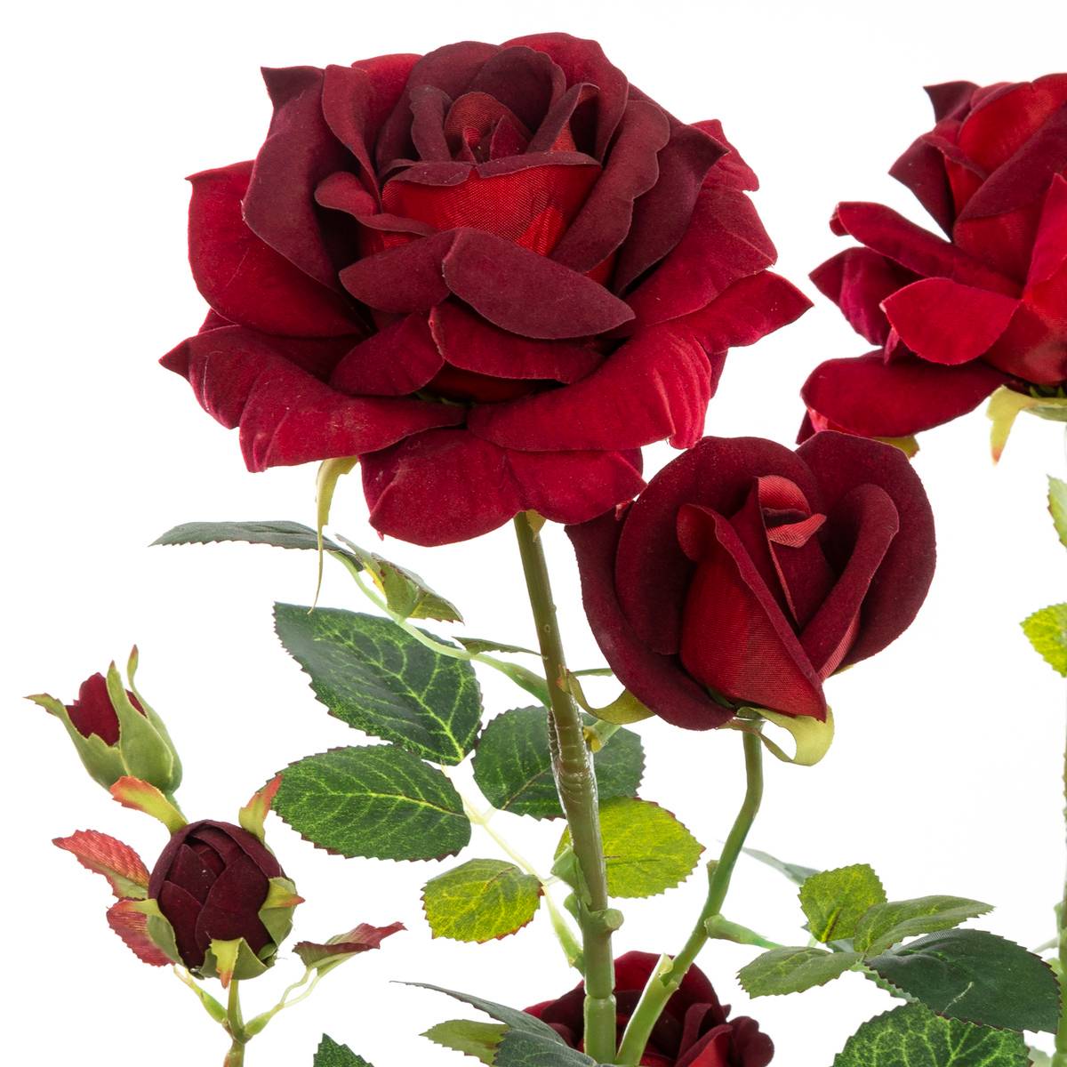 Rosier Artificiel Pot Ciment H74cm Blanc - Atmosphera Créateur d'intérieur - 3