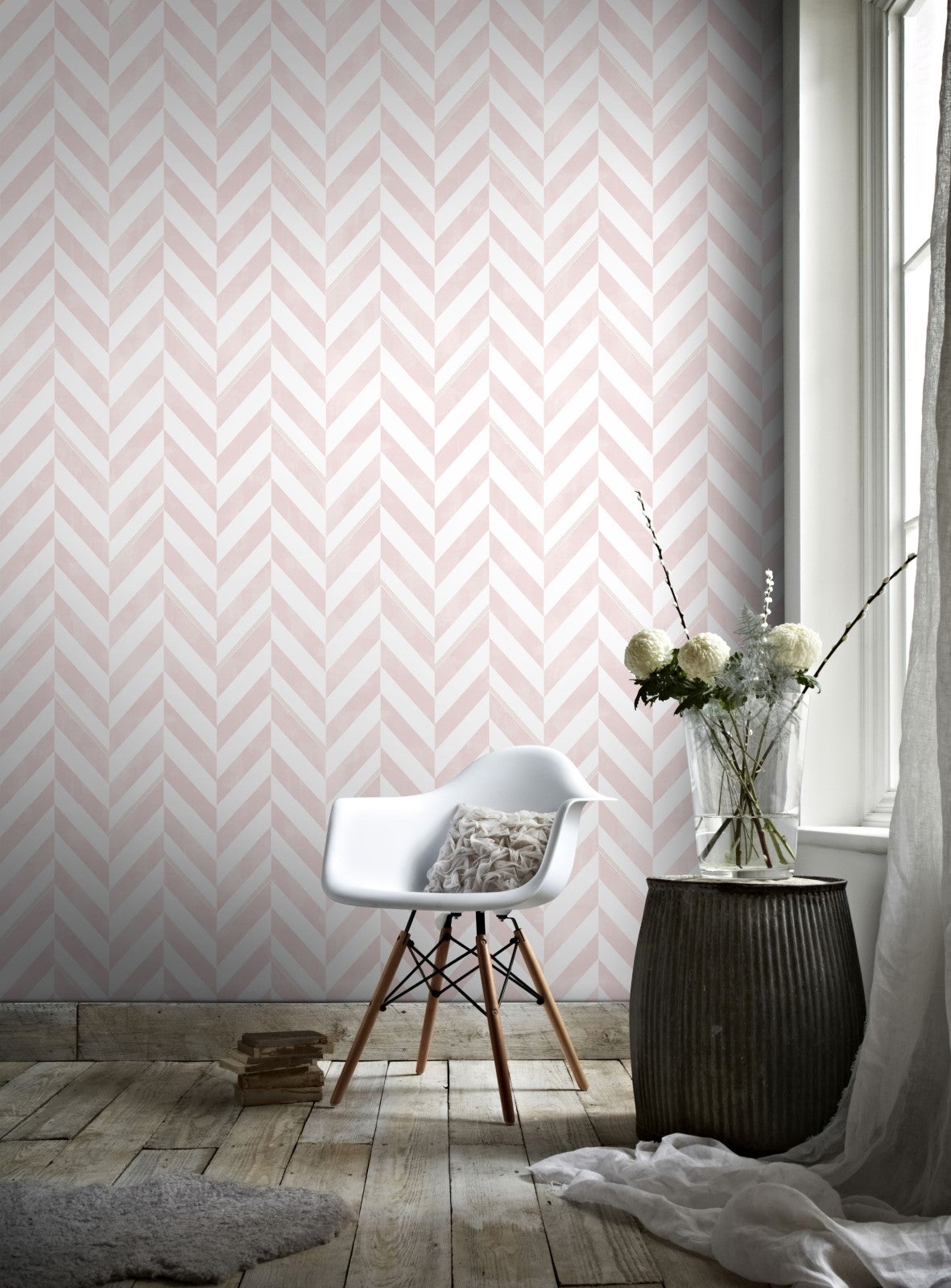 Papier peint Italie Rose 1005 x 52cm | Leroy Merlin