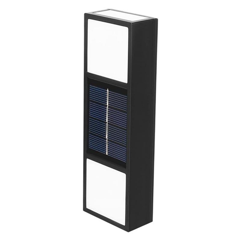 Zewnętrzna lampa ścienna zasilana energią słoneczną, solarna lampa ogrodowa nocna, energooszczędna i bezpieczna, opakowanie 2 szt.
