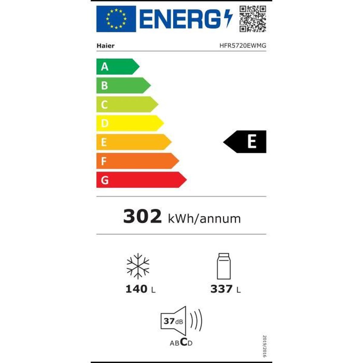 Réfrigérateur multiportes Haier 477 L Total No Frost compresseur Inverter 37 dB argent - 4